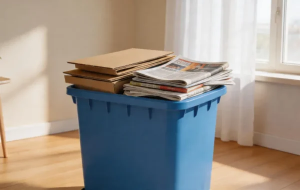 Niebieski worek — papier w praktyce. Co wrzucać, a co wysłać do zmieszanych